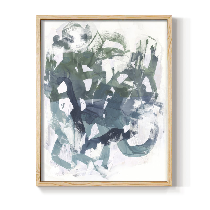 Obstruction II Framed Print - Solid Wood, Naturel, H 11 po x l 9 po