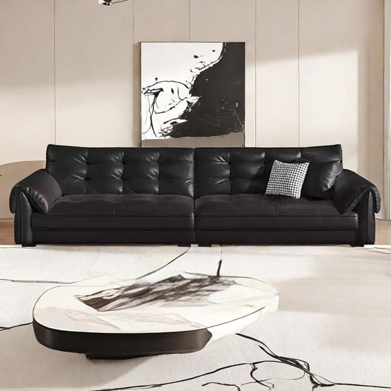 Canapé rétro de style minimaliste italien, H 36,22 po x l 110,23 po x P 40,55 po