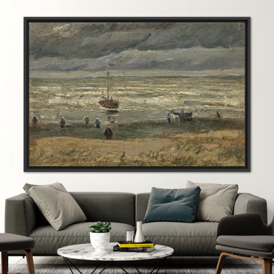 Van Gogh's Beach at Scheveningen Stormy Seascape Wall Art on Sturdy Canvas