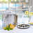 Hammered Ice Bucket - Ice Bucket With Tongs - Insulated Ice Bucket With Lid - Double Wall Ice Bucket 3 Quarts
