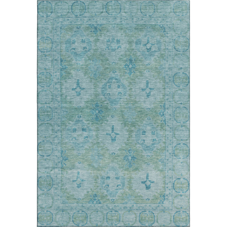 Premium Machine Washable Lubbers AMF1760 Border Rug