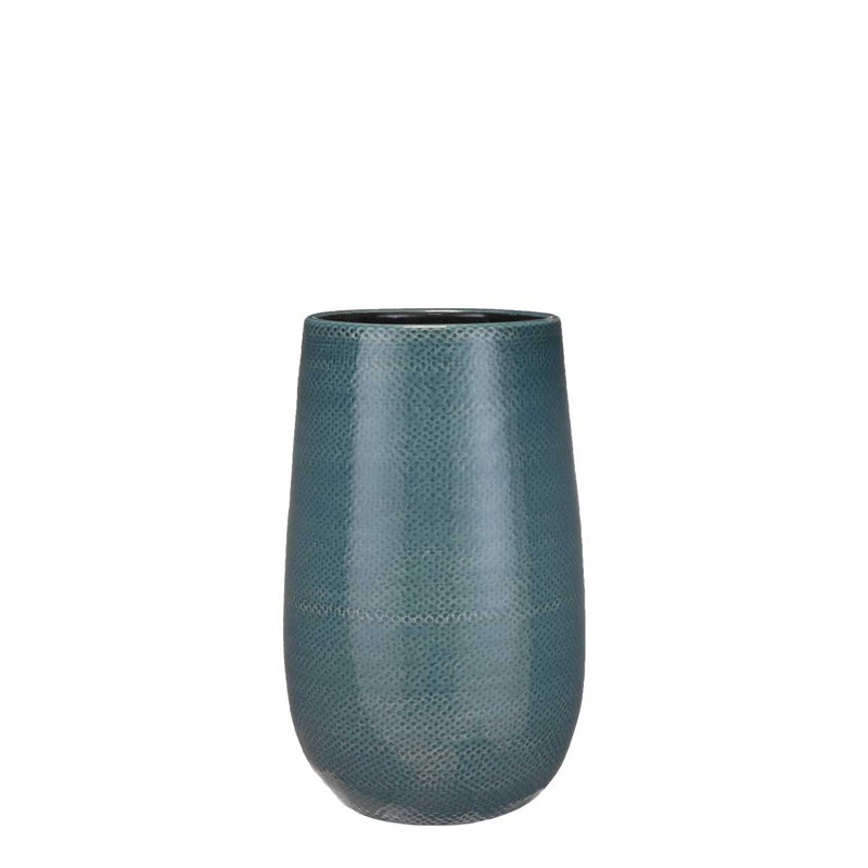 Mcadams Ceramic Floor Vase, Grey, 35'' H x 21'' W x 21'' D