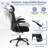Ergonomic Mesh Office Chair w/ Lumbar Support 2D Headrest Flip-up Padded Arms