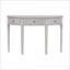 Table basse en placage de pin avec tiroirs à rayures verticales Pieds robustes en pin - Vaste espace de rangement pour le salon