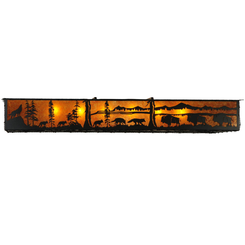Rustic Lodge 12 - Light Flush Mount