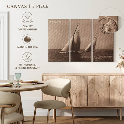 Vintage sailing i sepia Aletra