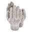 Set Of 2 6X6x9" Accepting Hands Accent Cement Hand Decor