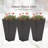 28" Tall Planters With Drainage, Of 3 Brown Pots For Outdoor Patio, Deck, Porch And Residence Drainage Hole, Flower Planting Area