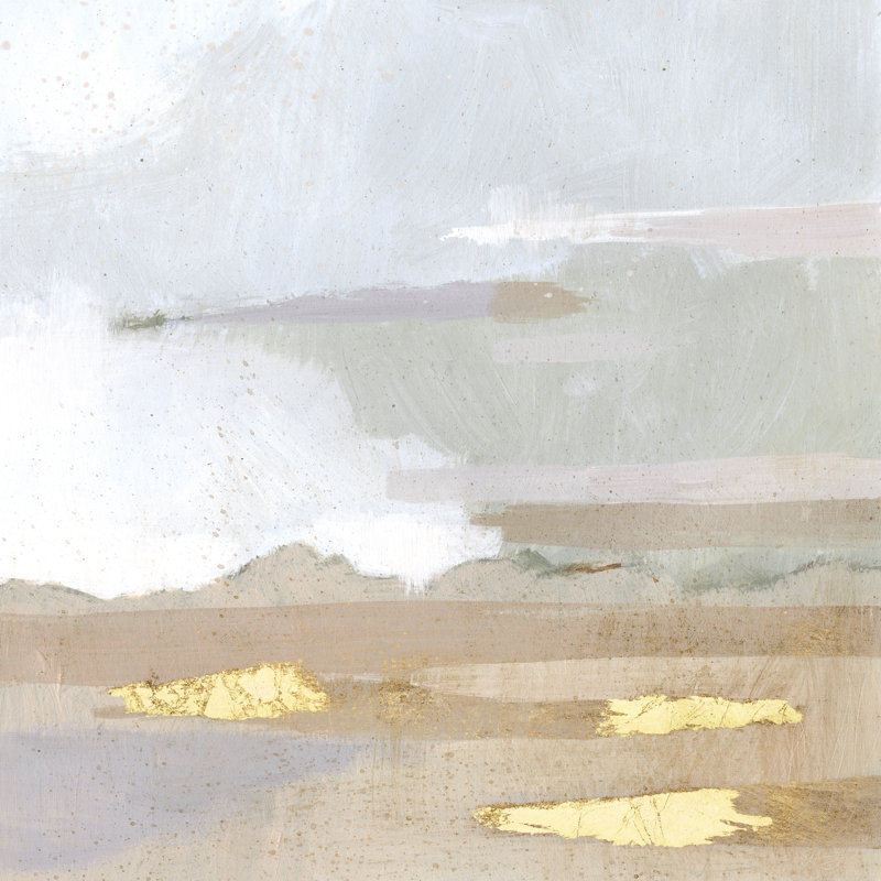 Abstract Coastland I by Victoria Borges - Wrapped Canvas Painting, 51cm H x 51cm W