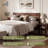 Callisto King Solid Wood Bed Frame with Headboard – Walnut Mid-Century Platform Bed, No Box Spring Required-2118594610-2118594611