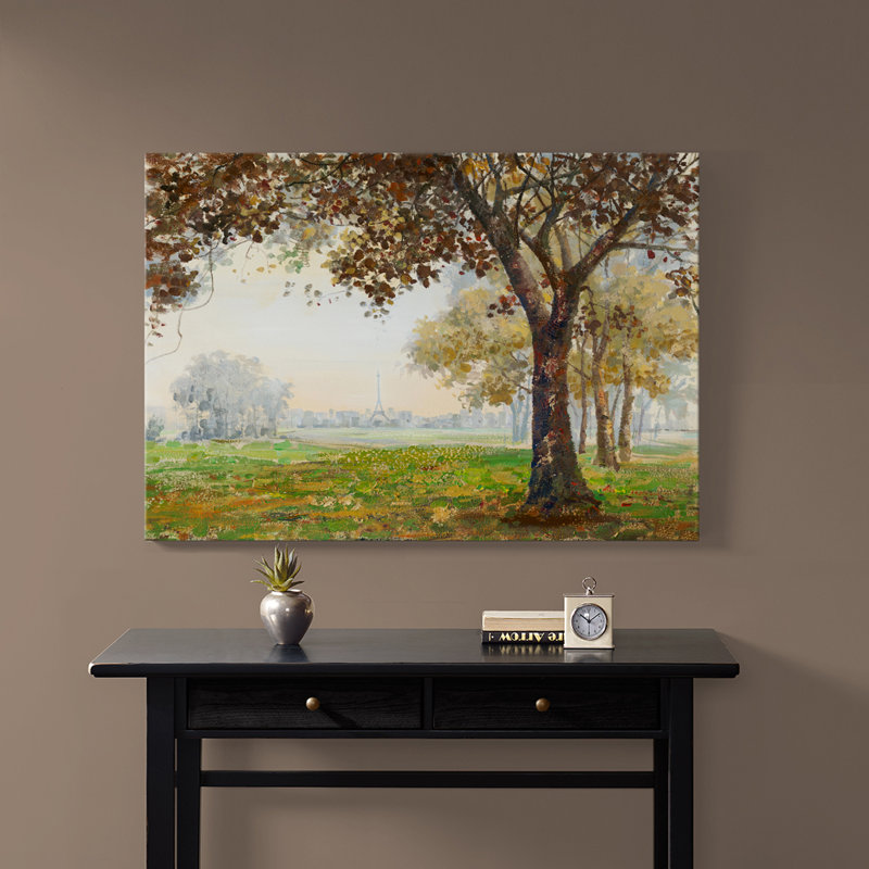 Parisian Forest by Grant Wood - Wrapped Canvas Painting