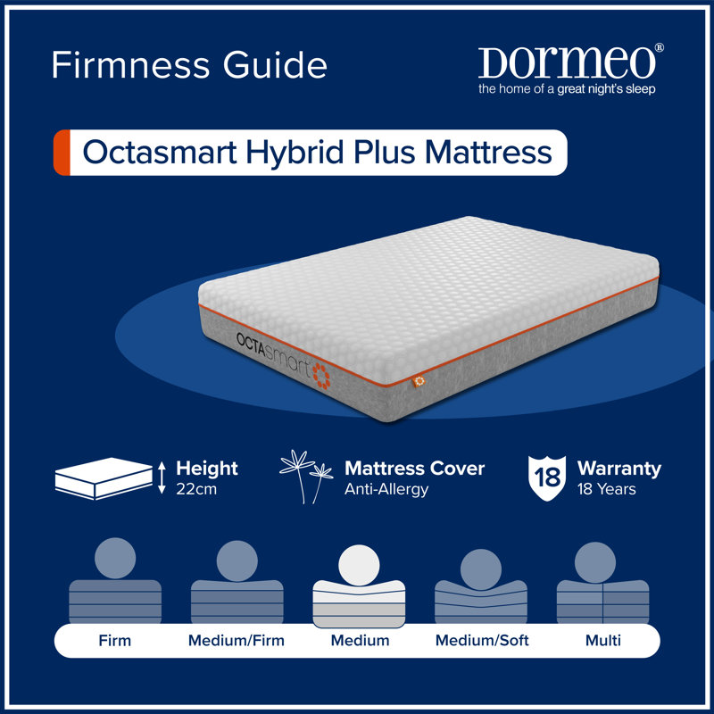 Dormeo Octasmart Hybrid Plus Mattress, Super King (6')