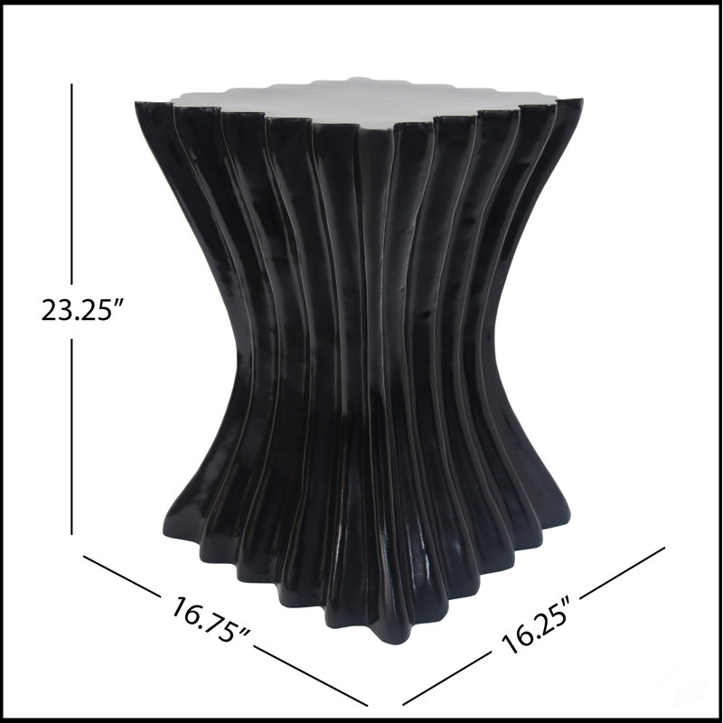 Table d'appoint en béton légère Elegant Wave Design