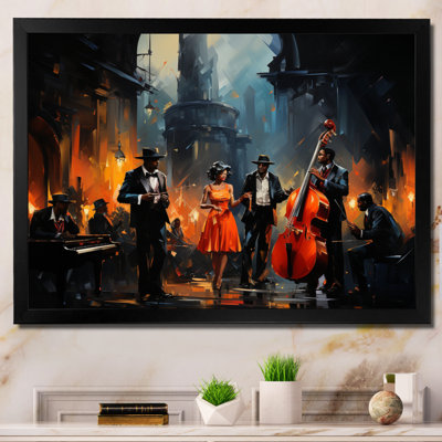 Music In Harlems III - African American Art Canvas Print Wall Art