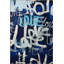 Tapis décoratif moderne à lettres bleu marine "Love"-1991572675