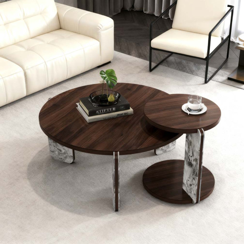 Modern Coffee Table with End Table Set