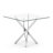 Glass Top Metal Base Dining Table-333366490
