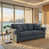 Polyester bleu gris, bleu ardoise