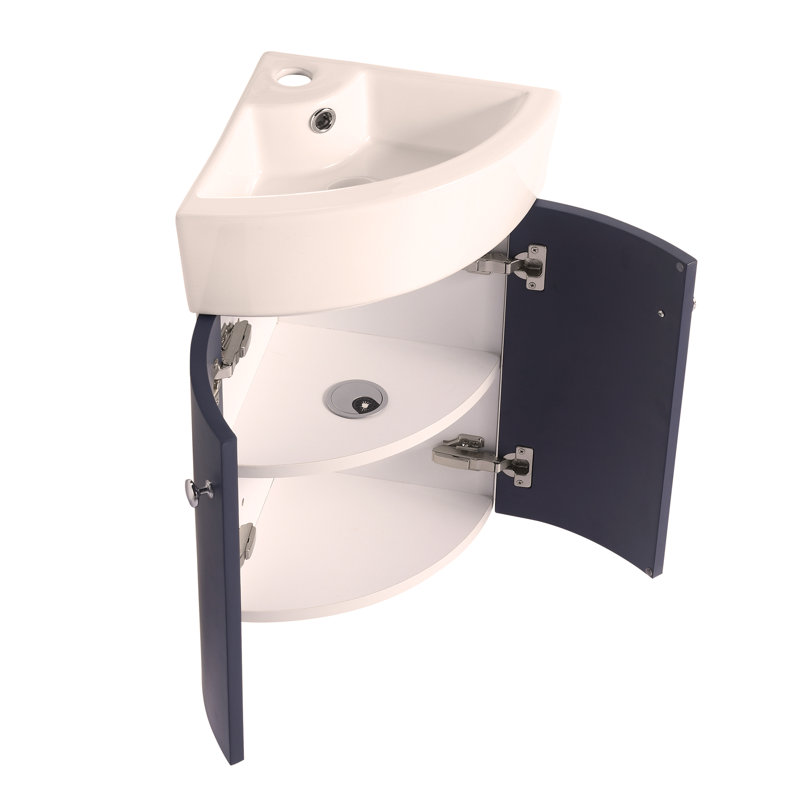 Ensemble de meuble-lavabo de coin pour salle de bain en coin