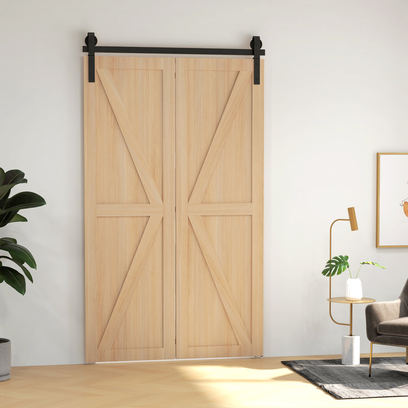 Beufort Sliding Standard Double Barn Door Hardware Kit