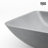 Duomo Gothic 18" L x 13" W x 4" H Gray Handmade Rectangular Vessel Bathroom Sink