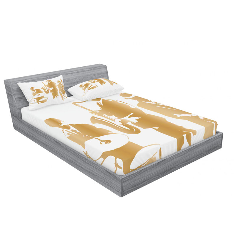 Microfiber Sheet Set, Queen Sheet Set with Fitted Sheet