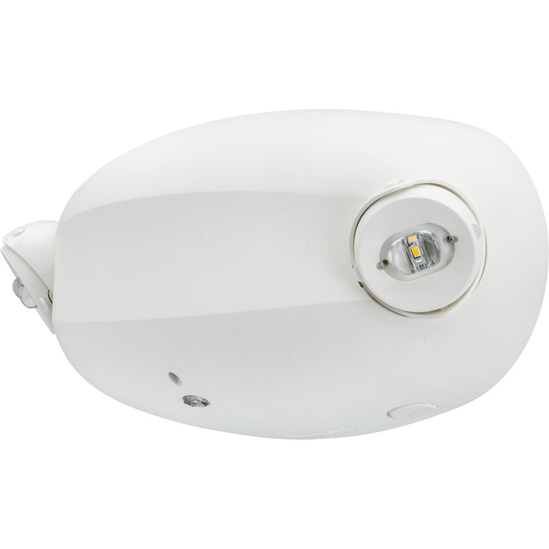 White LED Exit and Emergency Light Combo with Red Letters