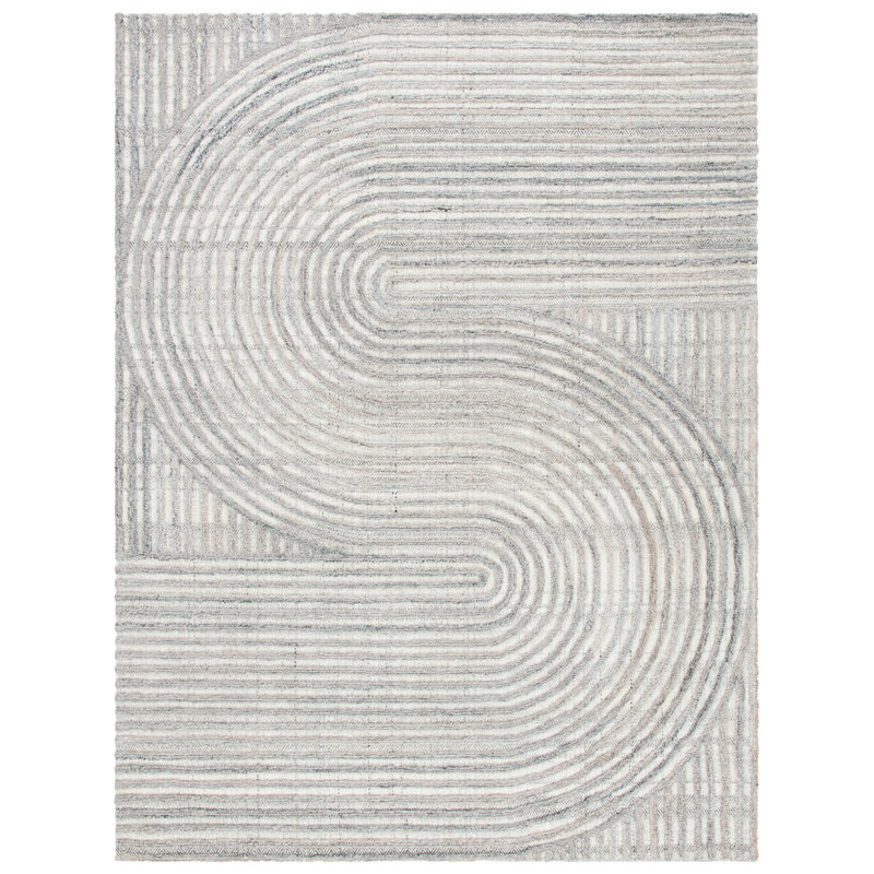 Baylay Hand Tufted Abstract Indoor Rug, Rectangle 11' x 15'