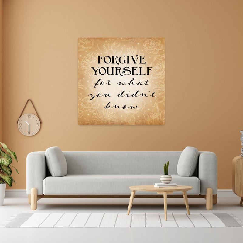 «Forgive Yourself», art contemporain abstrait, H 48 po x l 48 po