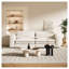 Canapé-lit 93 po pour très grand lit, canapé-lit escamotable, canapé-lit convertible 3 en 1, méridienne, canapé-lit à 3 places avec 2 coussins lombaires pour le salon, un appartement, un bureau, un bureau, beige-1258495163