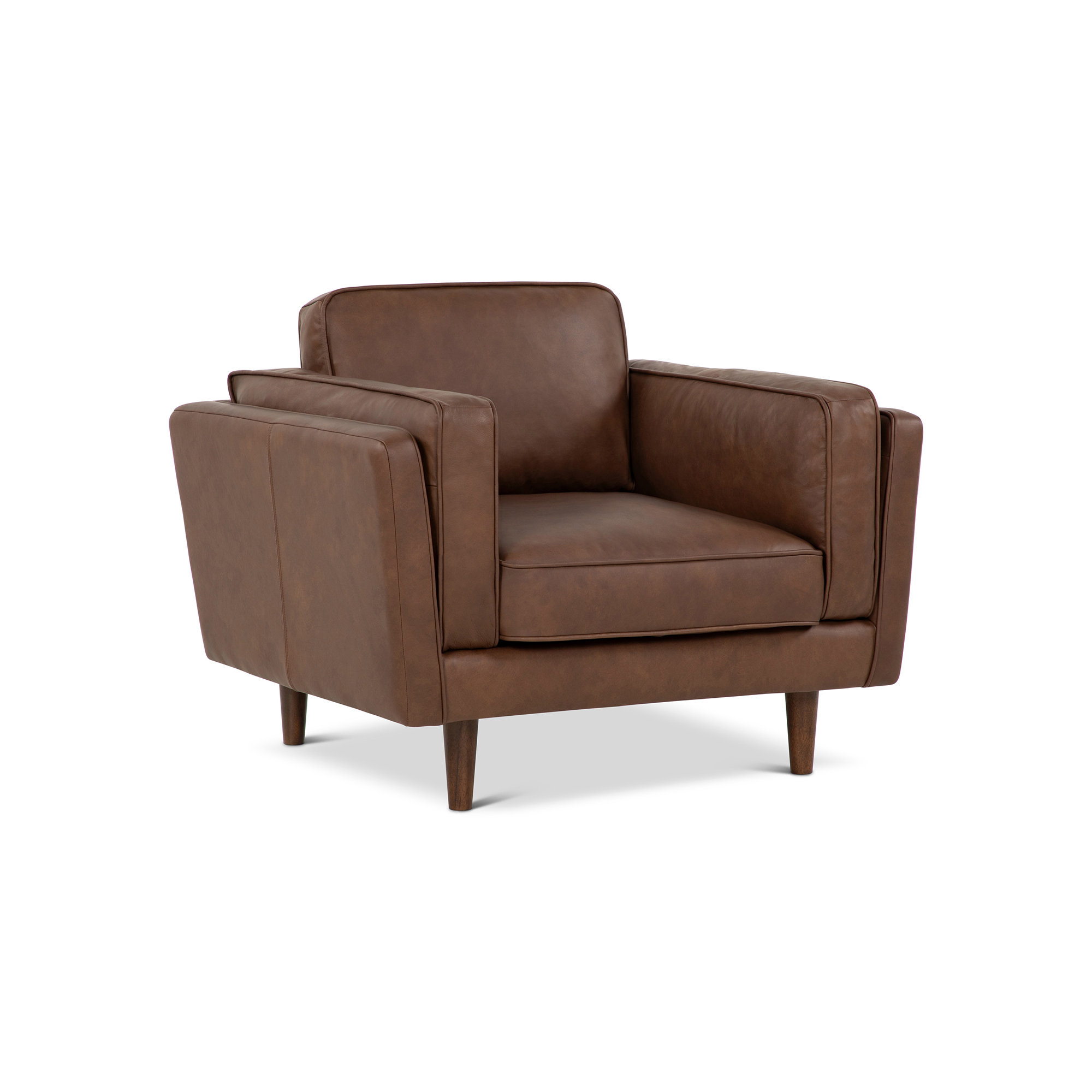 Noria Accent Chair - Dark Brown, Brown
