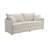 Comfortable Fabric Sectional Sofa with Plush Toss Pillows for Relaxing