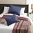 Premium Navy Bedding Sets, Oversized Polyester Quilt, Comfortable Home Style