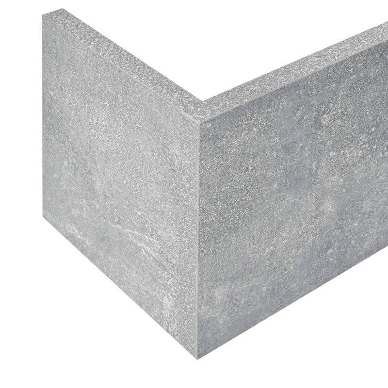 Briery 3 Piece Floating Shelf, Concrete
