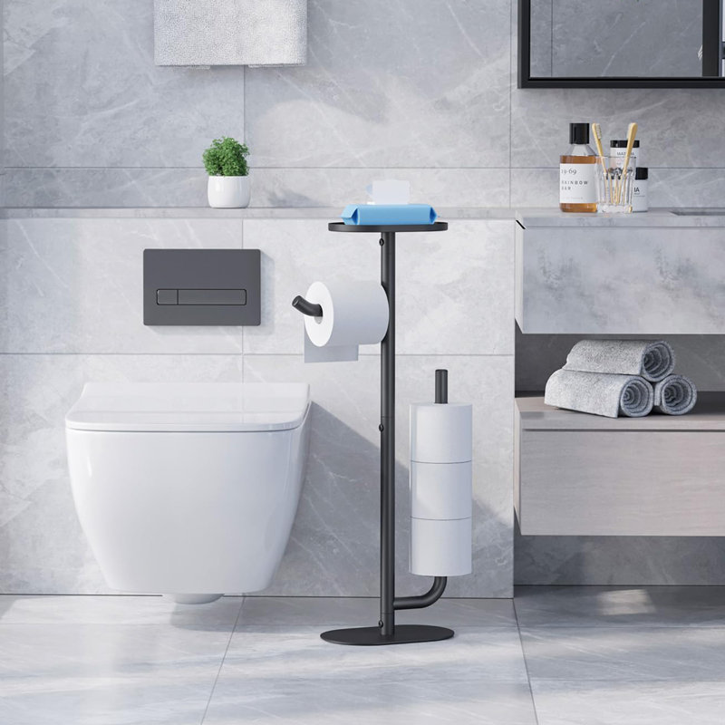 Porte-papier hygiénique, Noir