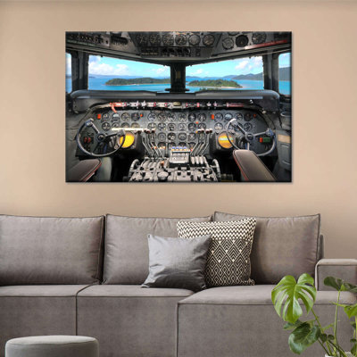Aircraft Cockpit Canvas Print