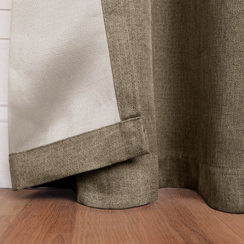 Panneau de rideau obscurcissant 100% polyester, L 52 po x L 96 po, Coriandre