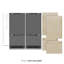 ZLINE Autograph 72 in. Panel Ready Refrigerator w/ Gray Interior and Bronze Accents-2010273166