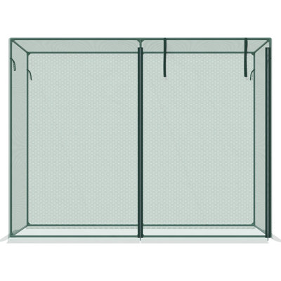 6' X 3' Garden Protective Cloth - Plants With Zippered Door, Stable Steel Frame, Tear Material Plant Protection Shelter By Tent Access, Strong Tear- Canopy