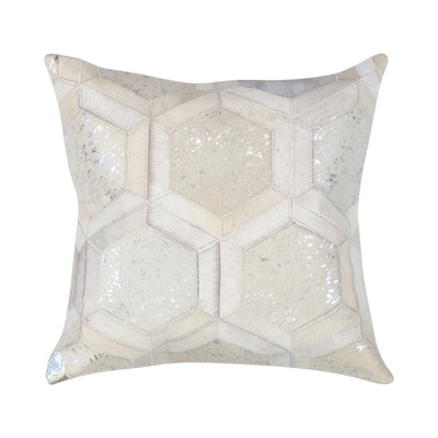 Housse et insert de coussin décoratif en peau de vache Safari
