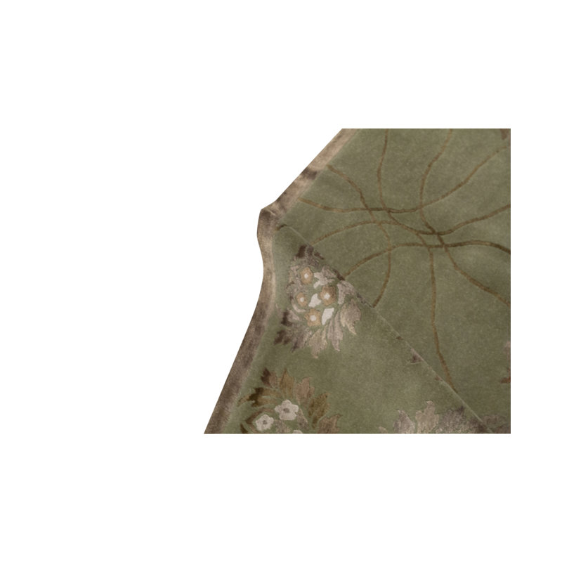 Himalayan Art 3000 Wool Floral Area Rug
