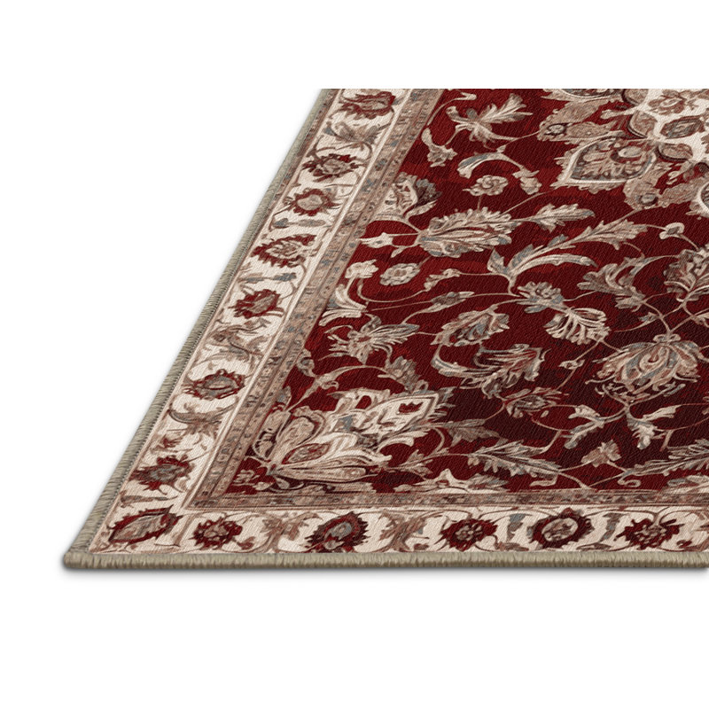 Machine Washable Persian Brown Area Rug, Rectangle 2' x 3'