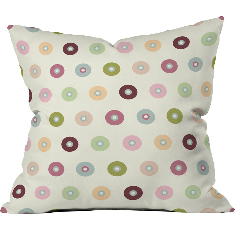 Polyester Throw Pillow, 16" x 16"