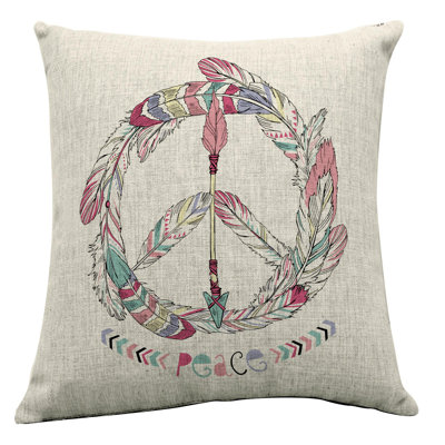  Coussin intérieur / extérieur en paix Peace