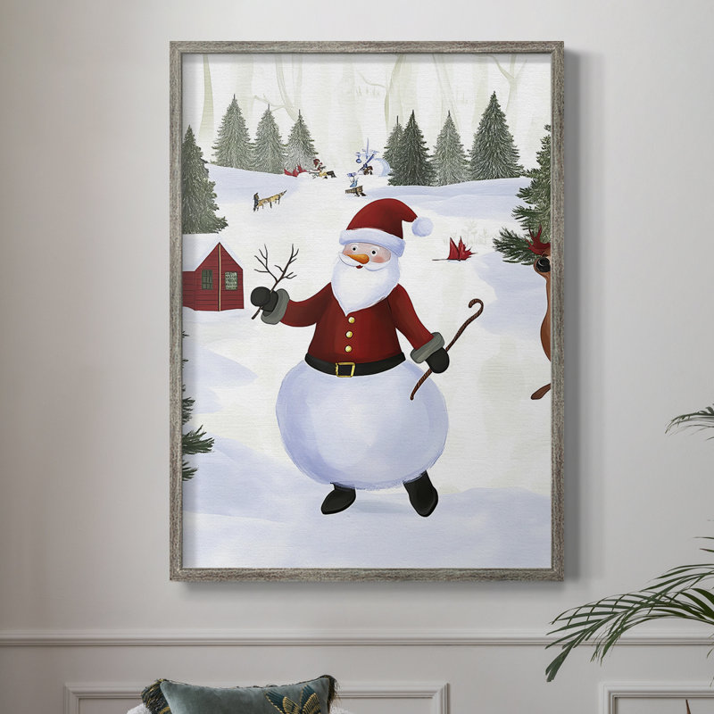 Christmas Holiday Art CCXXVI Framed Print - Solid Wood, H 11 po x l 9 po