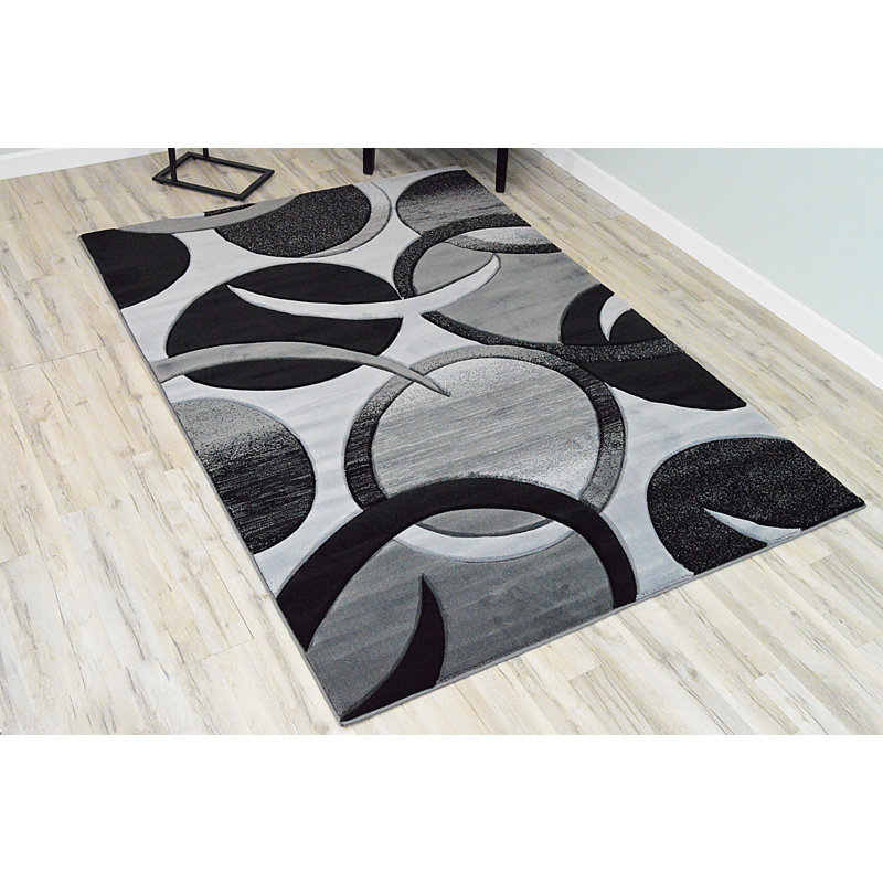 Mccampbell Performance Abstract Indoor Rug, Rectangle 5' x 7'