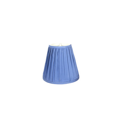 9" Blue Mushroom Pleated Lampshade