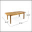 Table de salle à manger extensible en bois d'acacia Wilson, parfaite pour les réceptions extérieures polyvalentes et les rassemblements élégants.