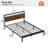 Antioch Bed Frame with LED Light and Charging Station, Metal Frame with Storage Headboard, Large Storage Space, No Spring Box Needed-109575521-93373532