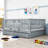 Wood 2 Drawers Floor Bed with Guardrails-93548604-93548605